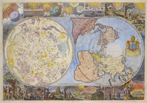 Map of the heavens and the earth (1699?)