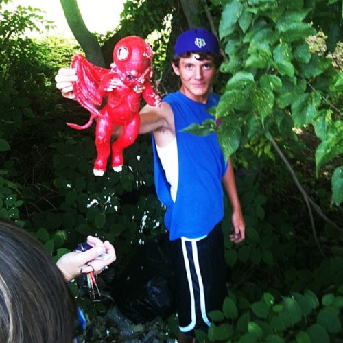 This was what was found on our adventure to get drinks. the Devil! (Taken with instagram)