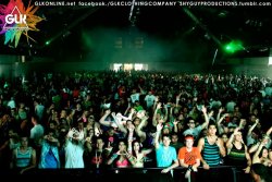 Me and Kassie(fearandloathing420.tumblr.com) right in the middle of the front at the Anjunabeats stage. 