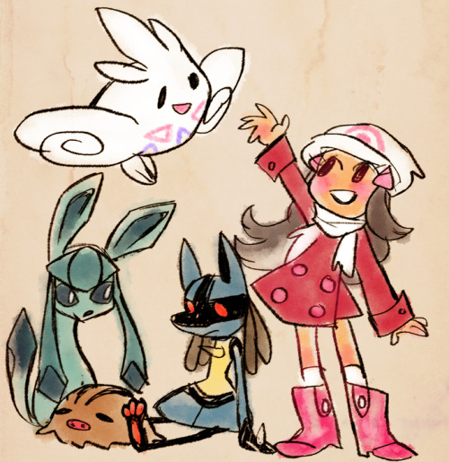 kaymurph:my dream team (minus dragonite and metagross because i suck at drawing them)