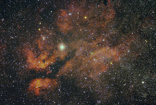 elvoret:  IC1318 Gamma Cygnus Nebula (Cygnus) (by miku.neko) 