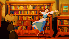 love-with-no-end:   my favorite disney songs Beauty and the Beast - Belle look there she goesthe girl is strange but speciala most peculiar mademoiselle!it’s a pity and a sinshe doesn’t quite fit in‘cause she really is a funny girla beauty but