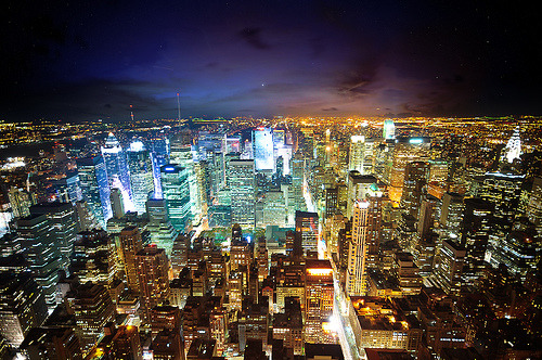 New York - The City of Lights (by Dominic Kamp)