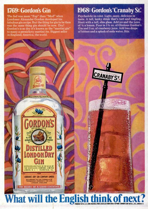 Gordon&rsquo;s Gin, 1968