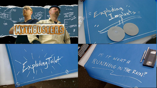 fuckyeahmythbusters:  molliarty:  Mythbusters » Myths Tested in Season One  Very