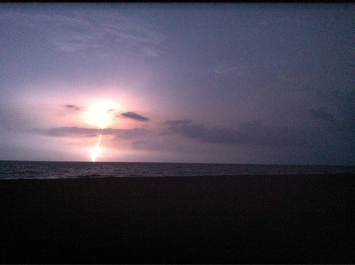 The Perfect Storm: Tybee Island Beach Storm watching&hellip;took a solo walk at 11:30pm at night