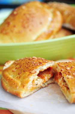 clottedcreamscone:  Five-Cheese Calzone by
