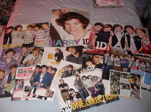 ONE DIRECTION GIVEAWAY I’m not a HUGE One Direction fan so I won’t be using these posters/magazine clippings & thought instead of chucking them away, I’d give them away. It includes; A double page poster Two A3 posters (Harry &