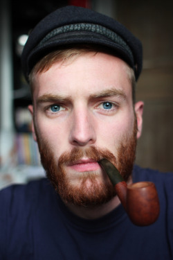 raphaelc2012:  gingerbeardsforlife:  pearrier:  oh hello mr. blond hair/red beard with pipe.   Yes, hello!  Sail away into the sunset