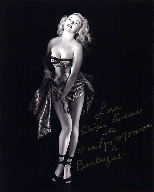 Porn Print of an early vintage Dixie Evans promo photos