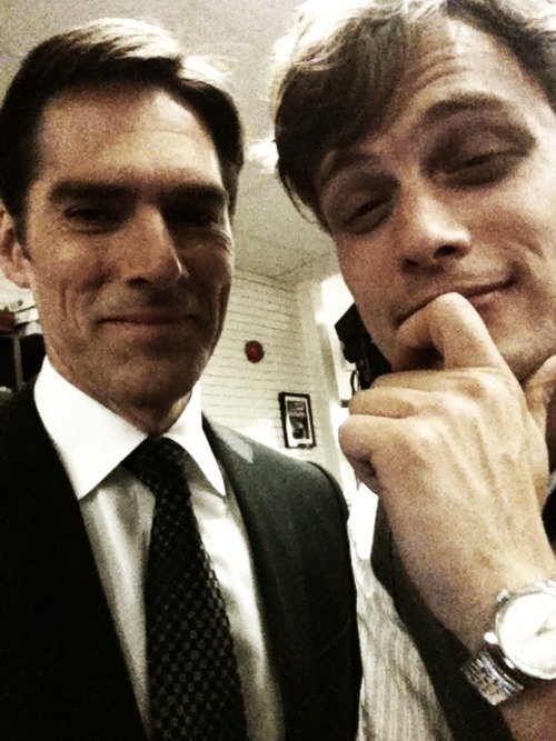 I <3 BOTH OF THESE GUYS SO MUCH.  THOMAS GIBSON, YOU ARE TOO CUTE.  YOU’RE UP THERE WITH GEORGE CLOONEY AND ALL THE OTHER OLD GUYS I WOULD DO.