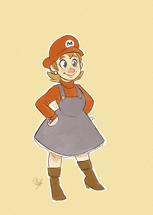 sensualsophisticate:  lunashadow:  rollingrabbit:  Super Mario Genderswaps! This