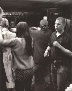 Alexander Mcqueen Backstage One Of His Early Shows In 1993