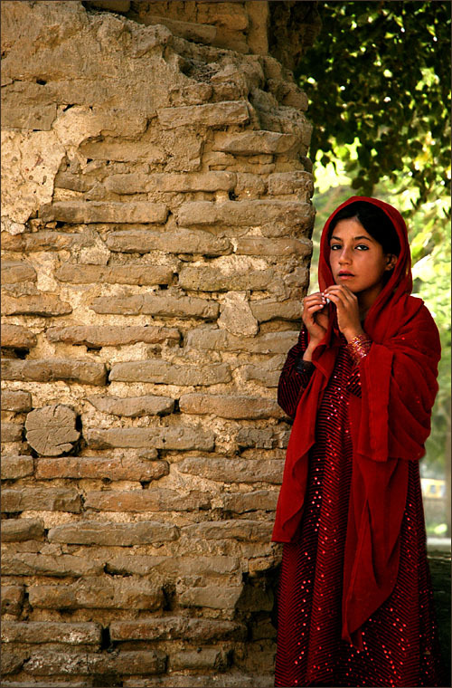 I bet you never imagined Little Red Riding Hood to be Middle Eastern.