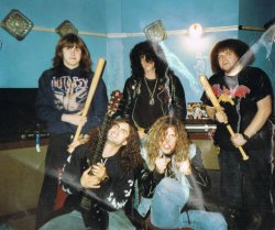 hellsmetal:  Morbid Angel/Napalm Death - Grindcrusher tour 89 Trey being the misanthrope in the back lol 