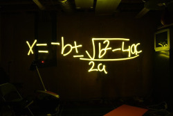 ttidess:  macbo0k-pro:  n-icoles:  cr4zy-glue:  bl4sters:  inkred1ble:  quadratic equation formula  did anyone else have to learn the song for this?  X EQUALS NEGATIVE B PLUS OR MINUS THE SQUARE ROOT OF B SQUARED MINUS 4 A C ALL OVER 2 A  just me