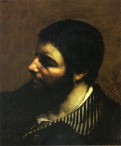 hottiesofarthistory:  Gustave Courbet, Self-Portrait