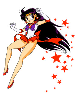 ianjq:  sailor mars fanart yeaaaah 