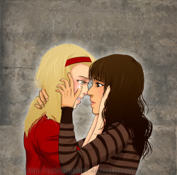 apelimandilos:  FINALLY FINISHED.Request/Commission for the Faberry AU-fanfic Never Let on. 