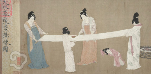 fuckyeahhanfu: Recreation of 《搗練圖》.