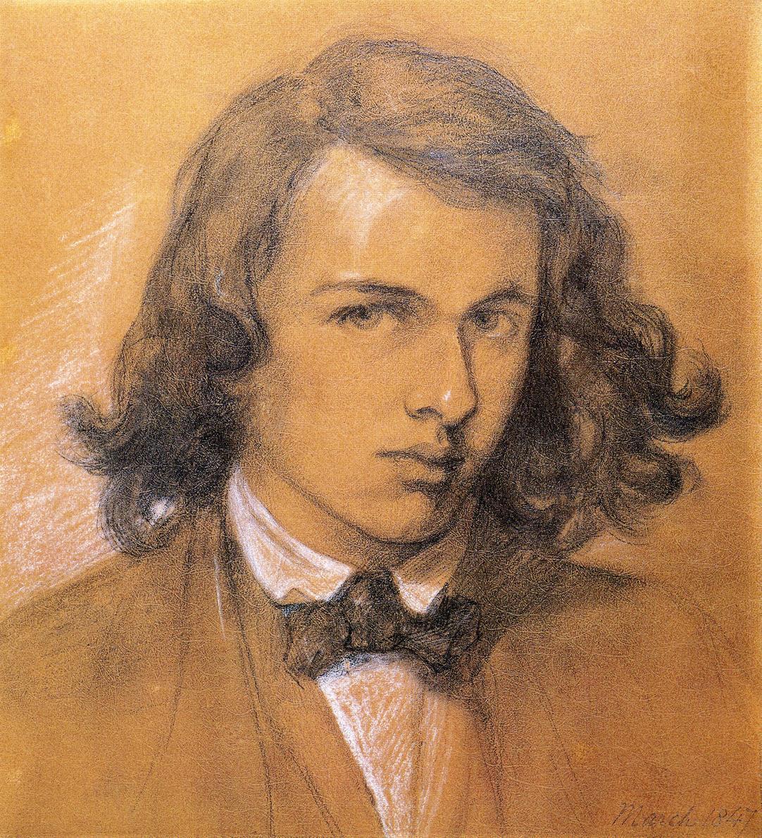 fuckyeahpreraphaelites:  Self PortraitDante Gabriel Rossetti1847  