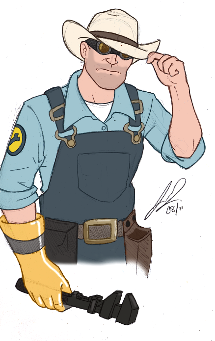 ravenscarlett:  Quick engie colour and then it’s back to work on those askbox responses! I noticed that this will be post 199… I have a bad feeling I’ll end up blowing post 200 on something very silly. Edit Oh hell, why do I suck so much? Forgot