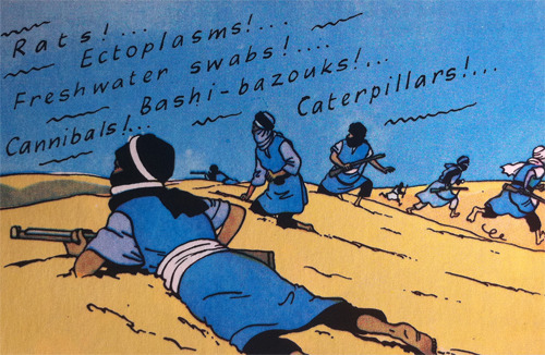 BAND NAMES BASED ON CAPTAIN HADDOCK INSULTSThe Thundering TyphoonsThe Freshwater SwabsBashi-BazoukTr