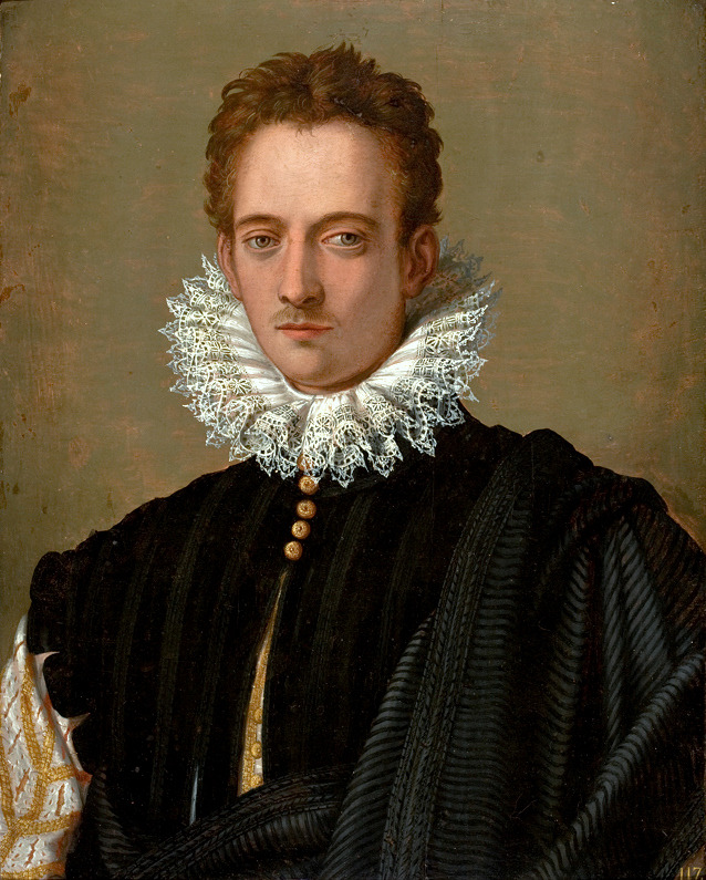 f-featherbrain:  Workshop of Alessandro Allori, Portrait of a Florentine Nobleman