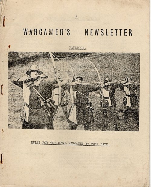 A Wargamer&rsquo;s NewsletterHandbook.Rules for Medieval Wargames by Tony Bath(Athena&rsquo;s 1987&r