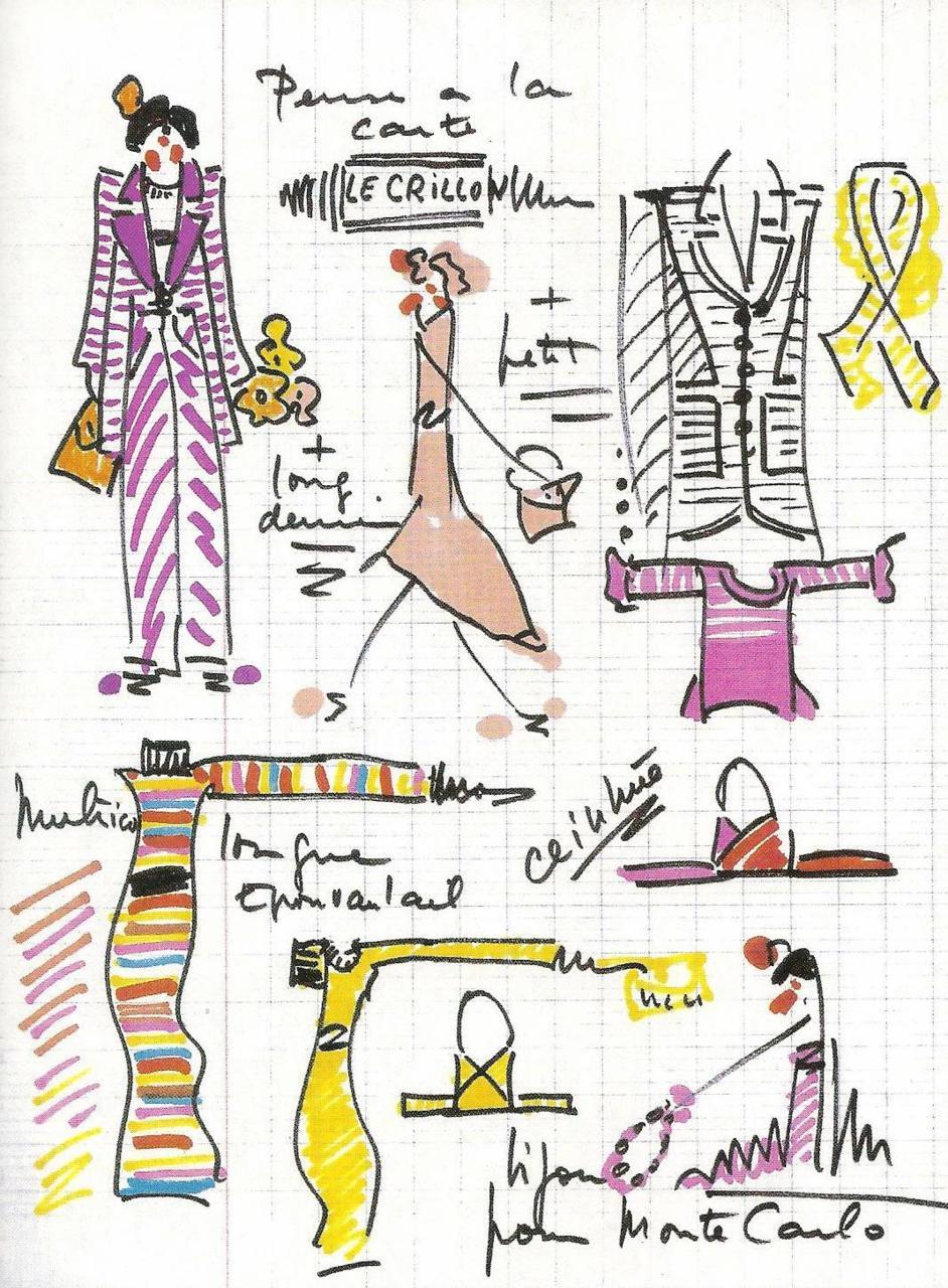 Sonia Rykiel&rsquo;s notebook drawings