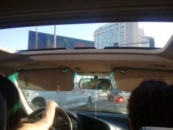 Shawntay took this. Crusin on Hollywood Blvd with loud music (: