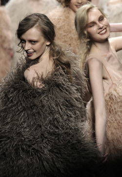 Anastasia Kuznetsova &amp; Anastasija Kondratjeva @ Sonia Rykiel Fall 2010