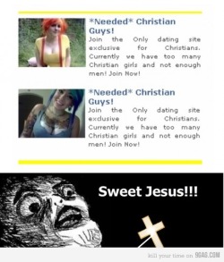 9gag:  A Good Reason to Convert to Christianity