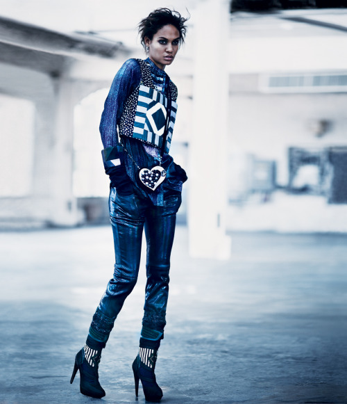 blackfashion:Joan smalls talks her goals with Tmagazine in an editorial entitled Chaos Theory 