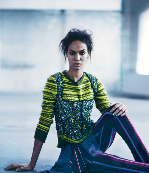 blackfashion:Joan smalls talks her goals with Tmagazine in an editorial entitled Chaos Theory 