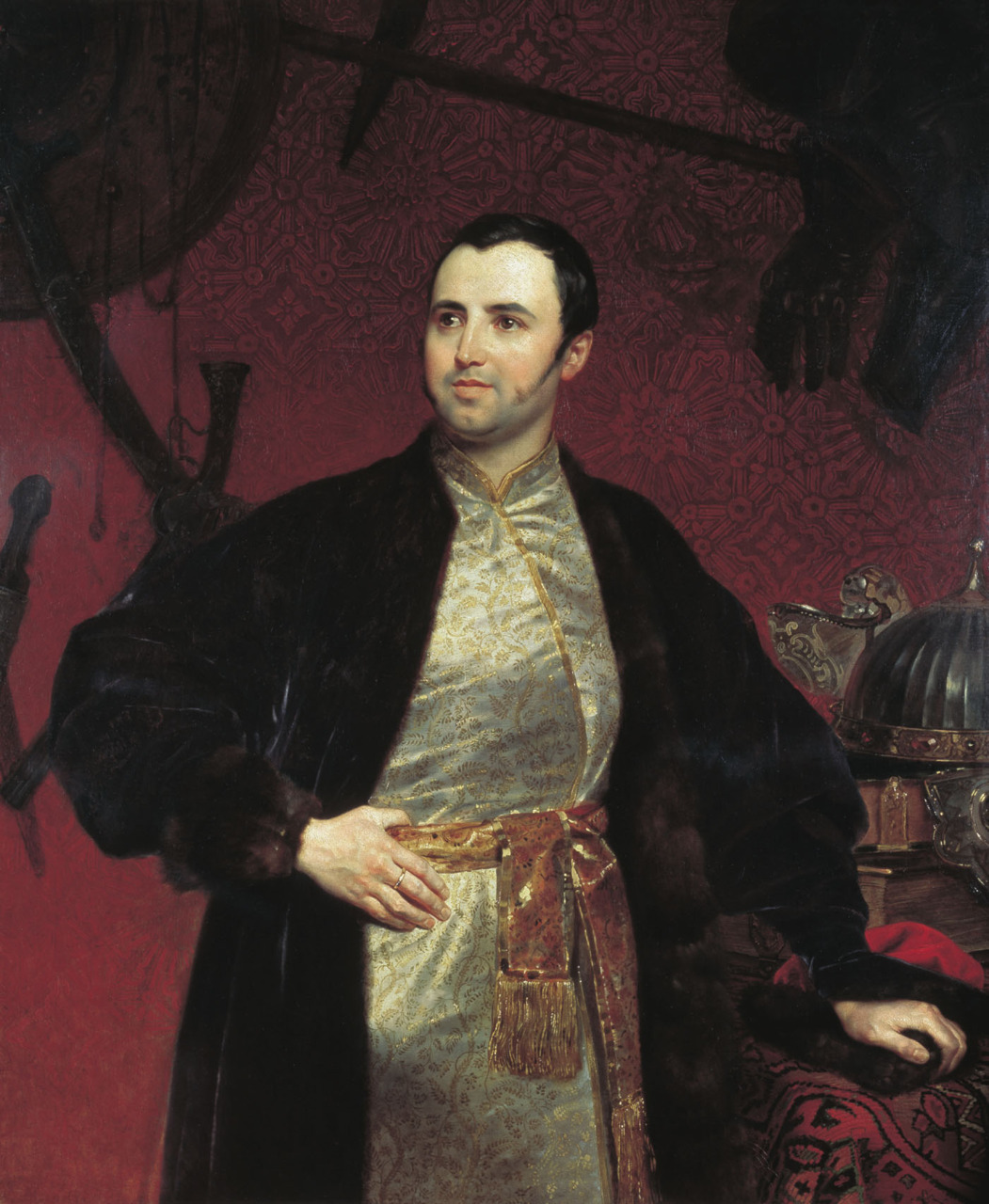 peira:  Karl Bryullov:  Portrait of M. A. Obolensky (1840-1846) 