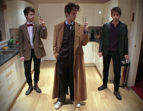 One man… all three Doctors. Plus a pretty good photoshop job, if I may say so myself