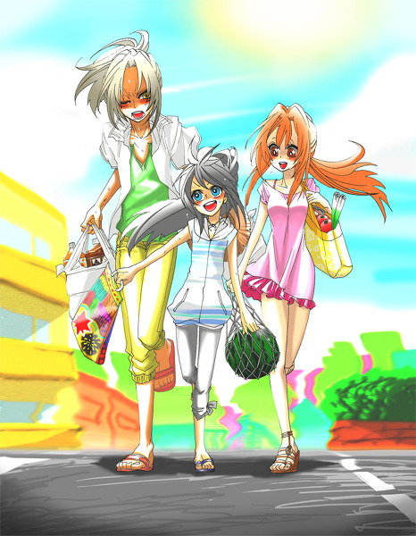 neoncarrotx3:  Malik, Mokuba and Serenity. What a strange group to go shopping together