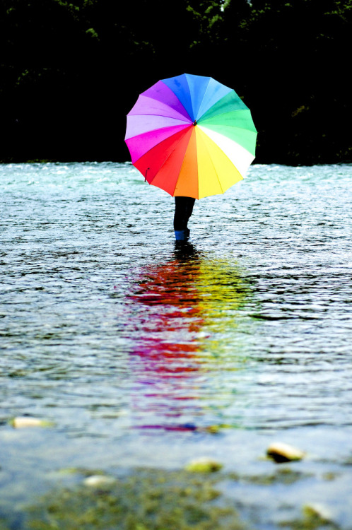 XXX coloredmondays:  rainbow water   photo