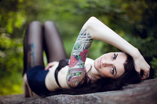 You got a henna tattoo that said forever