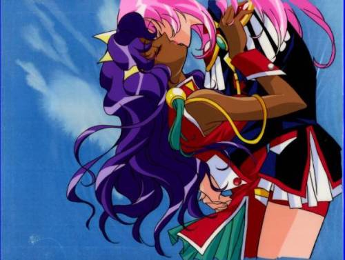 adventuresofcomicbookgirl:In the credits for Utena, there’s a part where Utena and Anthy are clearly