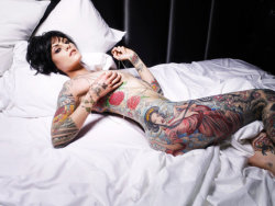 blacksheepfever:  i love her tattoos , they befit her perfectly.