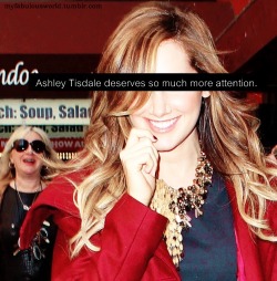 nick-disney-confessions:  “Ashley Tisdale deserves so much more attention.” 