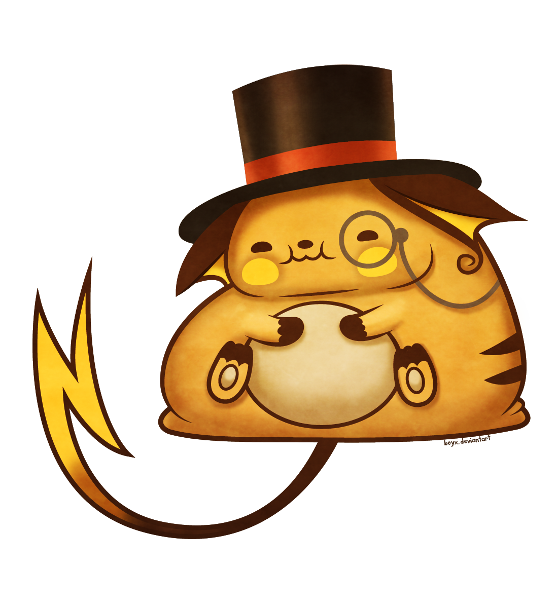 I do say old chap, Raichu is looking quite fancy in this new Pokemon fan art by Tumblr artist demiurgic. Check out more of her work here.
Fancy Raichu by Becky / demiurgic (deviantART)
Via: demiurgic