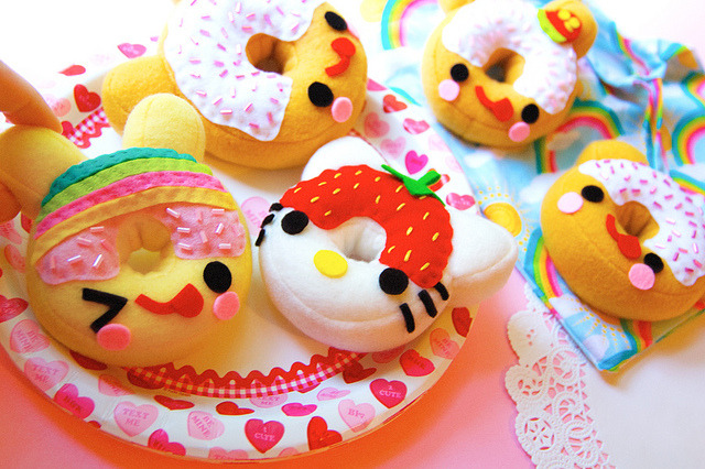 babypastels:
“ handmade donuts by sugarelf on Flickr.
”