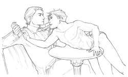 kaciart:  So then I drew Broose/Stripper!Dick