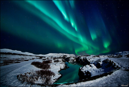motion-of-the-stars:Northern lights by icerock on Flickr.
