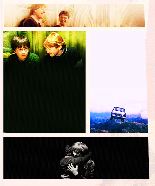 Harry: “Ron, what are you doing here?”Ron: “Rescuing you, of course!”