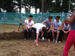 Keepcalmandkerrieon:  Nathansykez:  The Boys At V Festival Today.  Da Fuq Is Jay