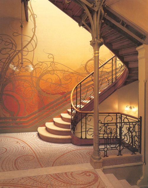 robertbakerdesigns:  Art Deco Stairs As a huge fan of fun and exciting designs of stairs, I am very eager to include the most unique set of stairs within my Art Deco themed design of the Abbeydale Picture House. Before you point out that I have included